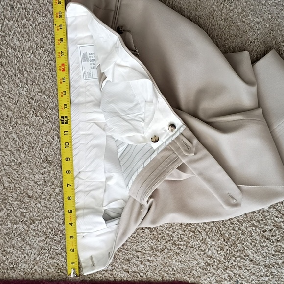 Suitsupply Taupe/Cream Dress Pants 32 - Picture 12 of 14
